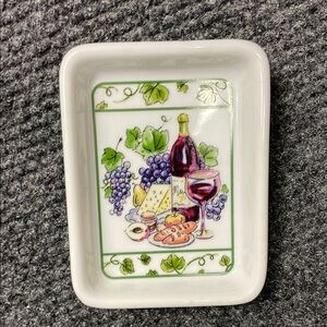 I Godinger & Co. Wine and Cheese Condiment or Cheese Trays‎ Dish Trinket Plate